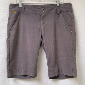 Lole Shorts Womens 12 Gray Low Rise Pockets Stretch Outdoor Casual Beach Summer